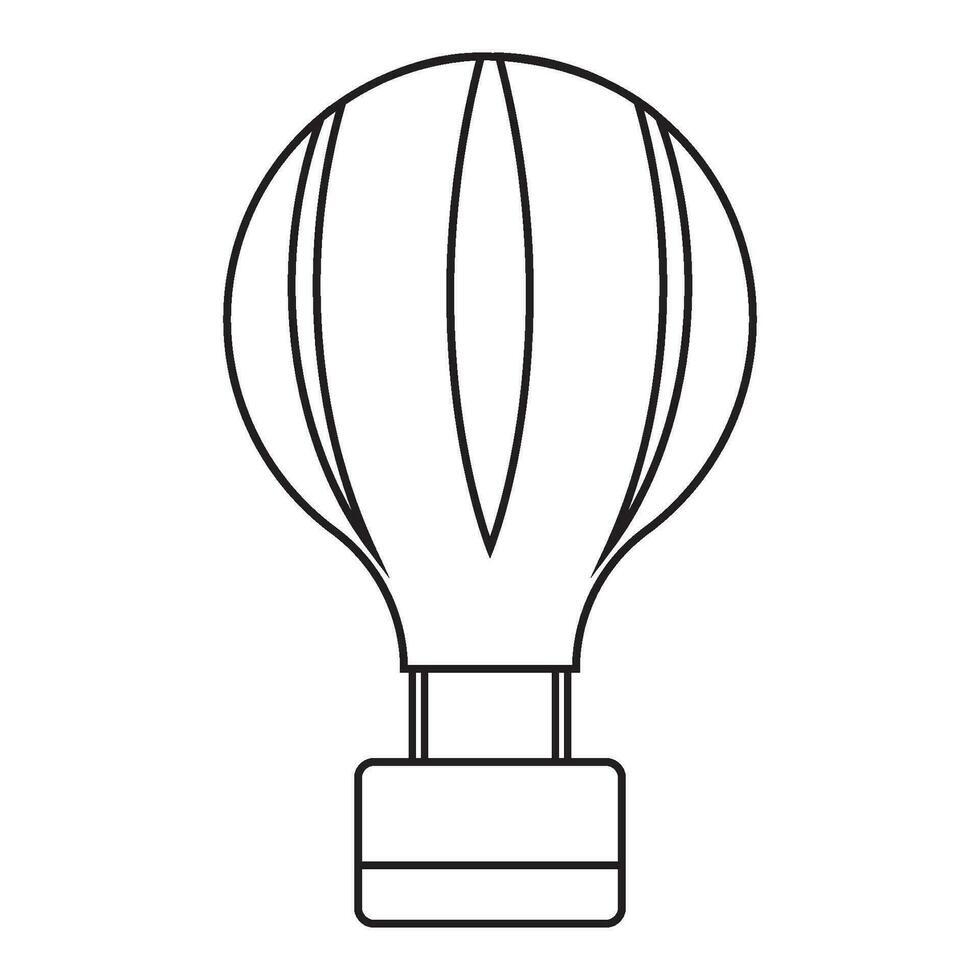 chaud air ballon icône vecteur