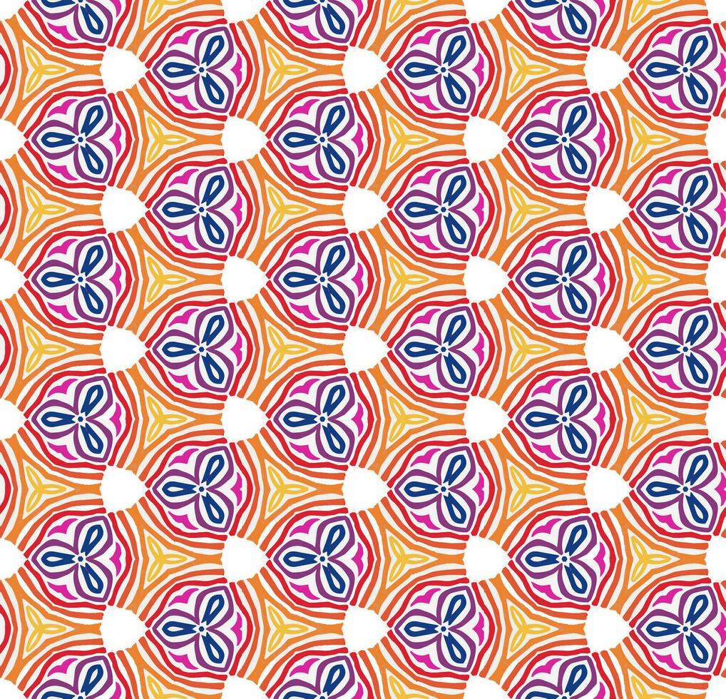 motif abstrait sans couture multicolore. arrière-plan et toile de fond. multicolore. conception ornementale colorée. ornements en mosaïque colorée. illustration graphique vectorielle. vecteur