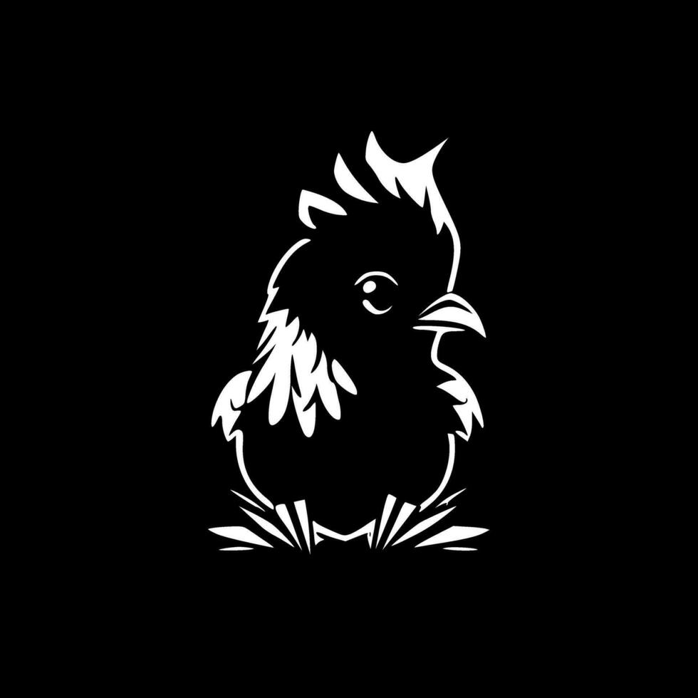 poulet, minimaliste et Facile silhouette - vecteur illustration