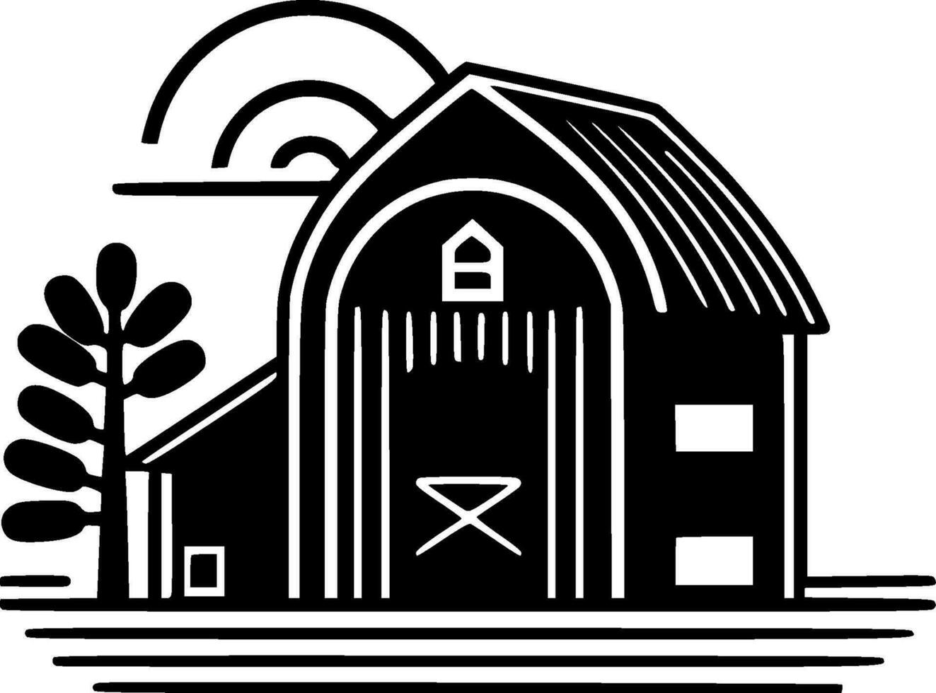 ferme - haute qualité vecteur logo - vecteur illustration idéal pour T-shirt graphique