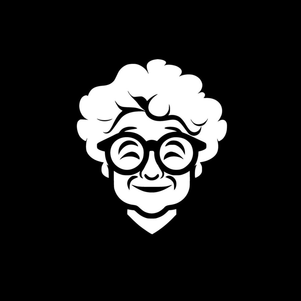 grand-mère, minimaliste et Facile silhouette - vecteur illustration