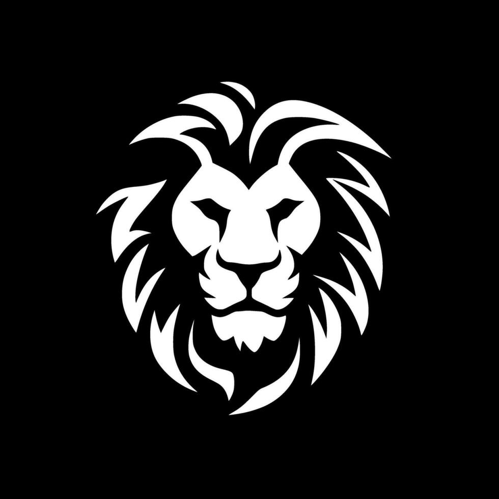 lion, noir et blanc vecteur illustration