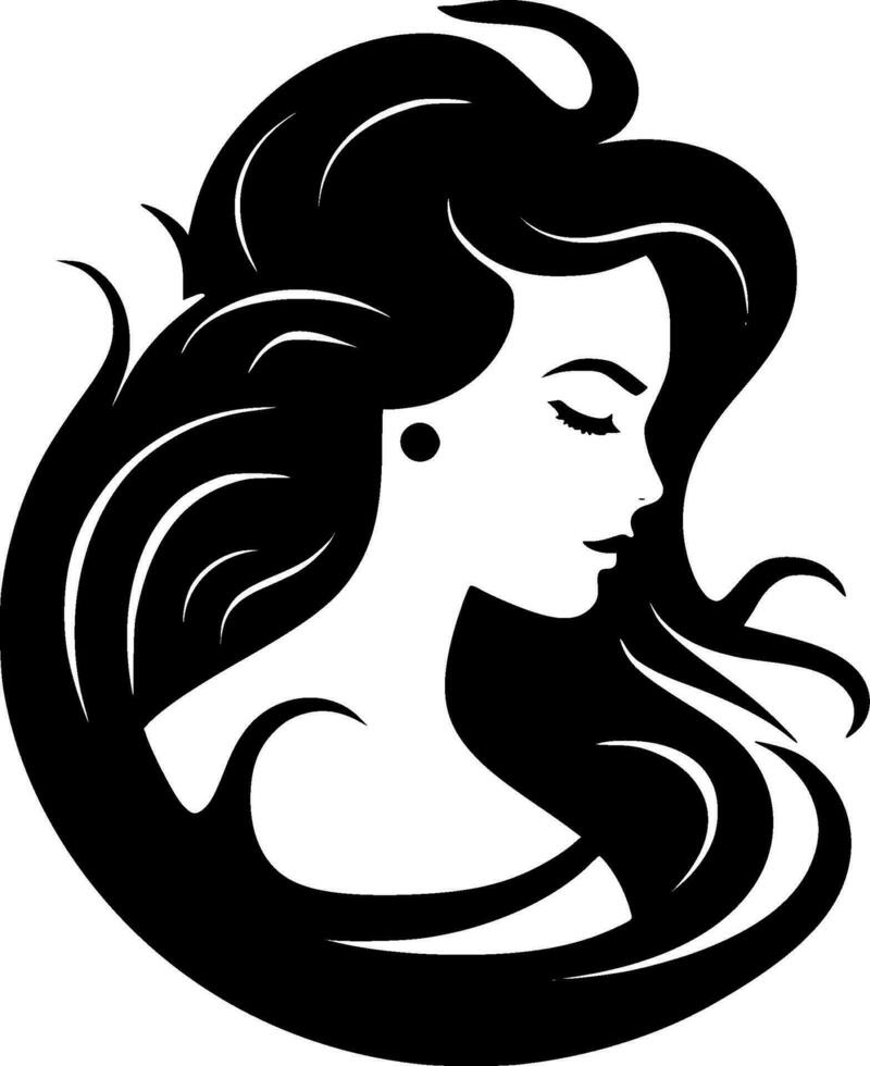 Sirène - minimaliste et plat logo - vecteur illustration