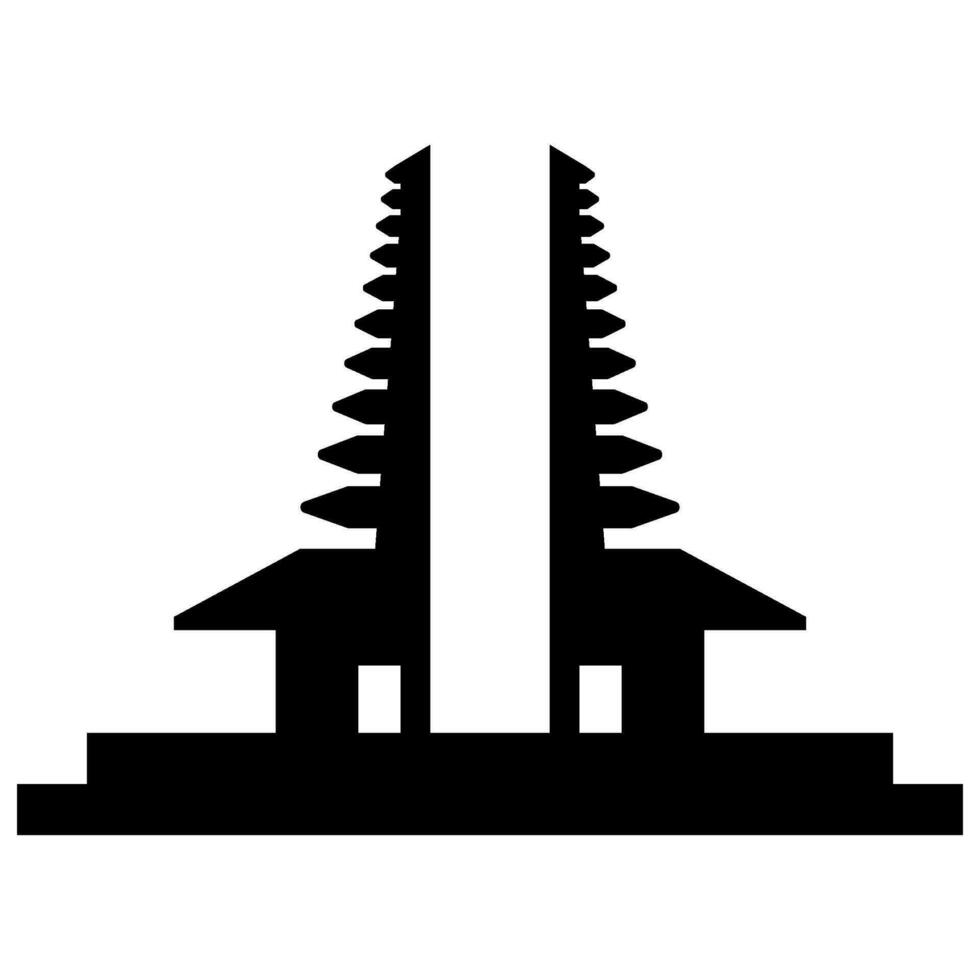temple icône vecteur illustration
