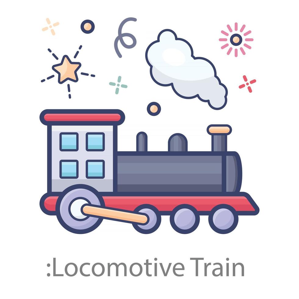 conception de trains de locomotives vecteur