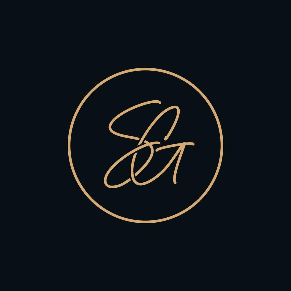 sg initiales monogramme concept. logo conception de des lettres s et g. vecteur