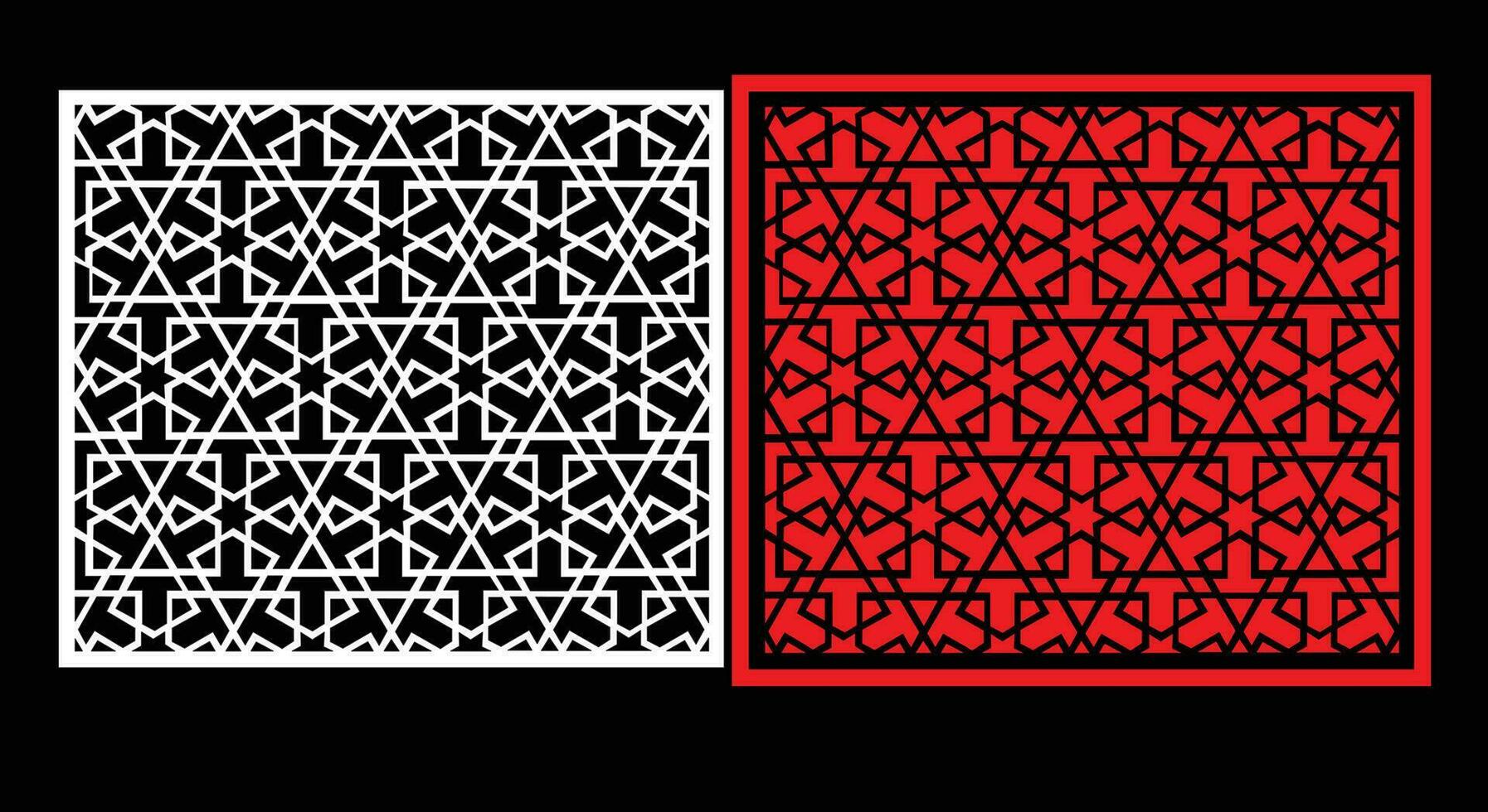 décoratif mur panneaux ensemble jali conception cnc modèle, laser Coupe modèle, routeur cnccutting.jali laser Couper décoratif panneau ensemble avec dentelle modèle. vecteur