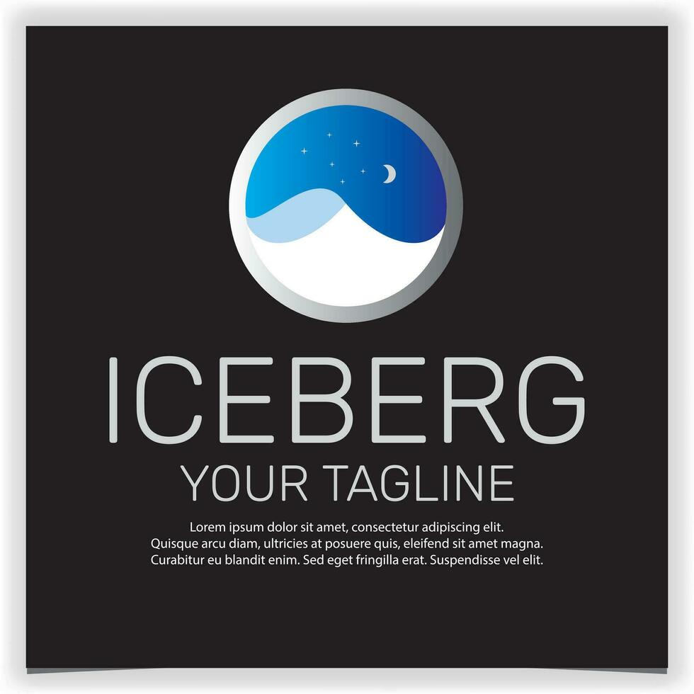 iceberg logo conception Créatif prime élégant modèle vecteur eps dix