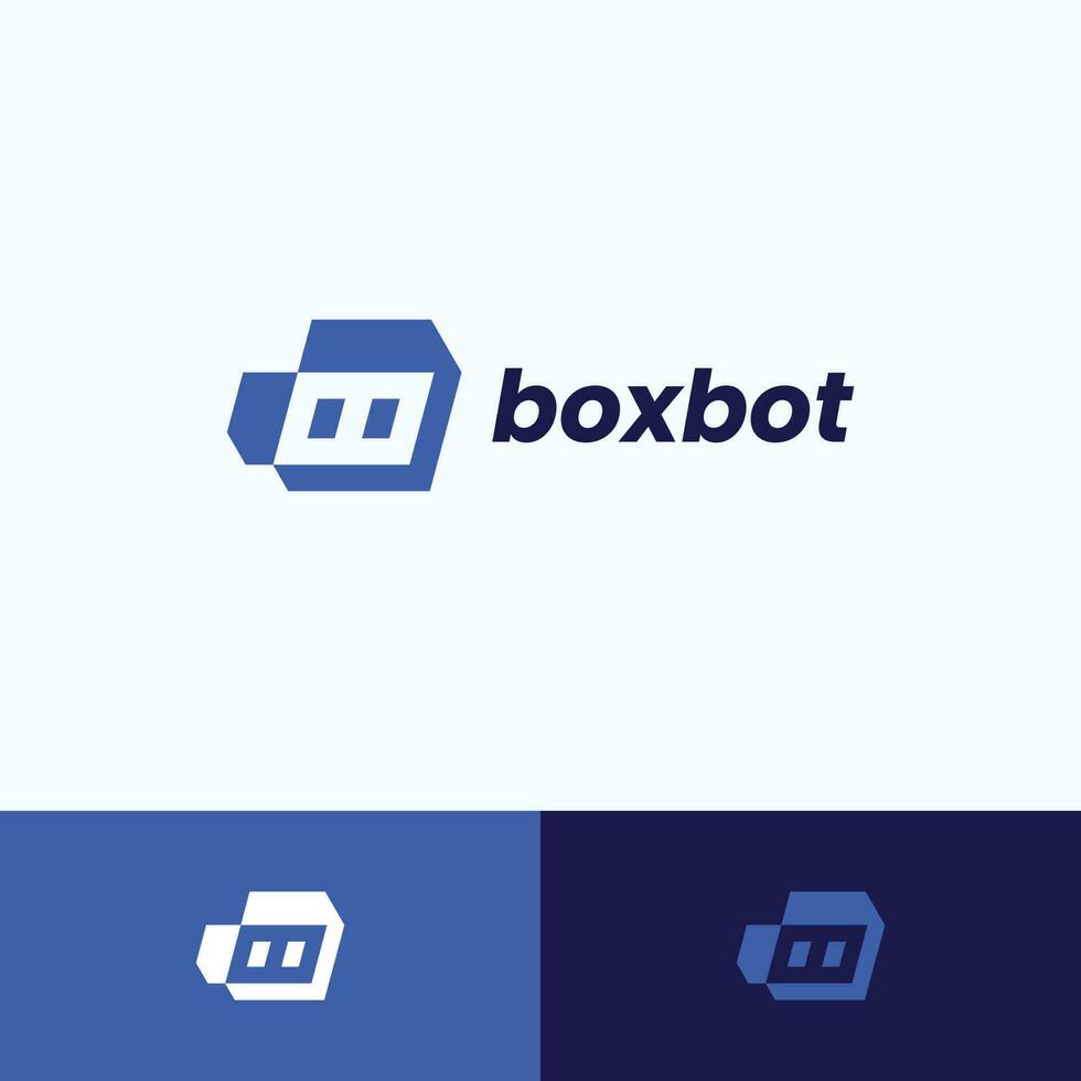 robot logo, artificiel intelligence logo, La technologie logo vecteur