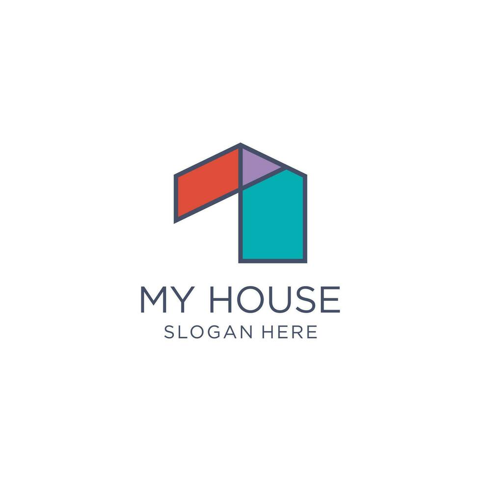 maison logo conception collection avec moderne Créatif concept vecteur
