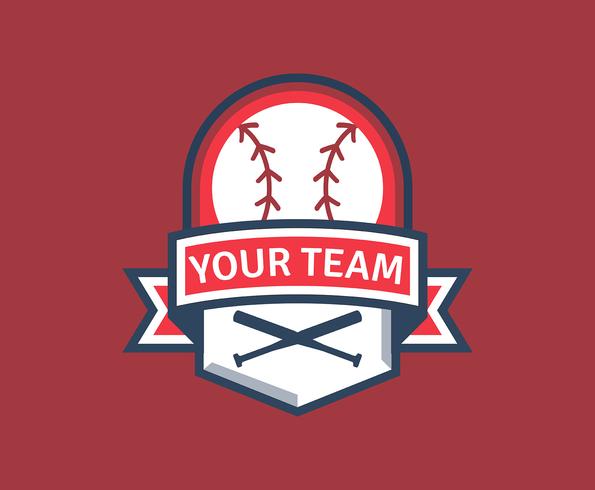 Badge de baseball vecteur