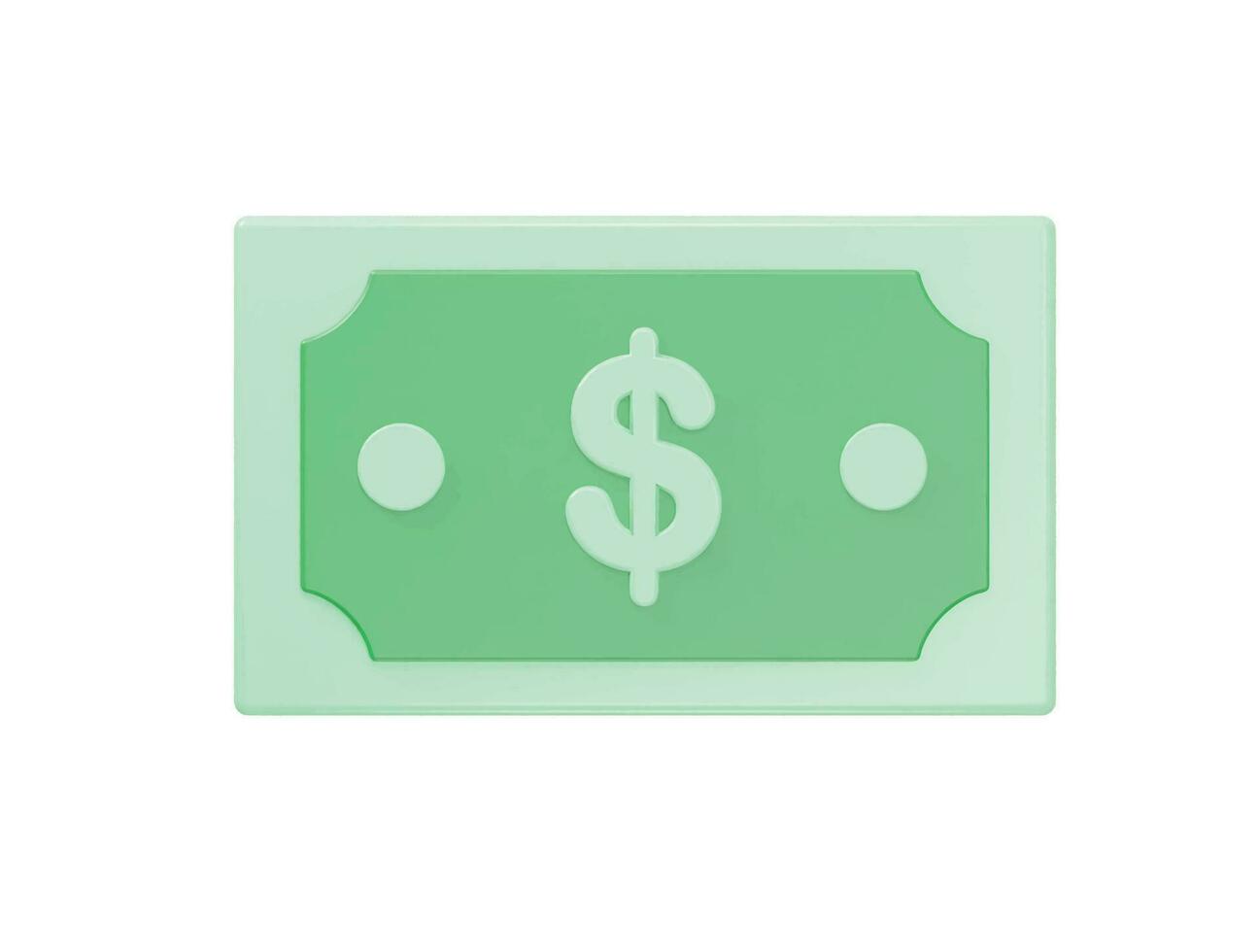 dollar icône illustration rendre transparent vecteur