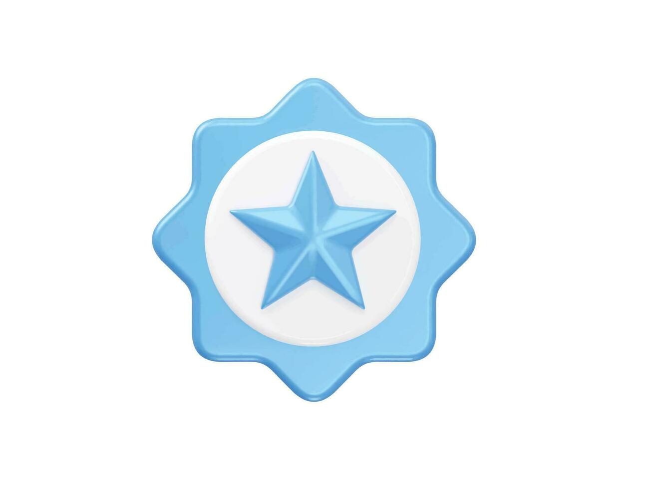 étoile évaluation icône 3d vecteur illustration