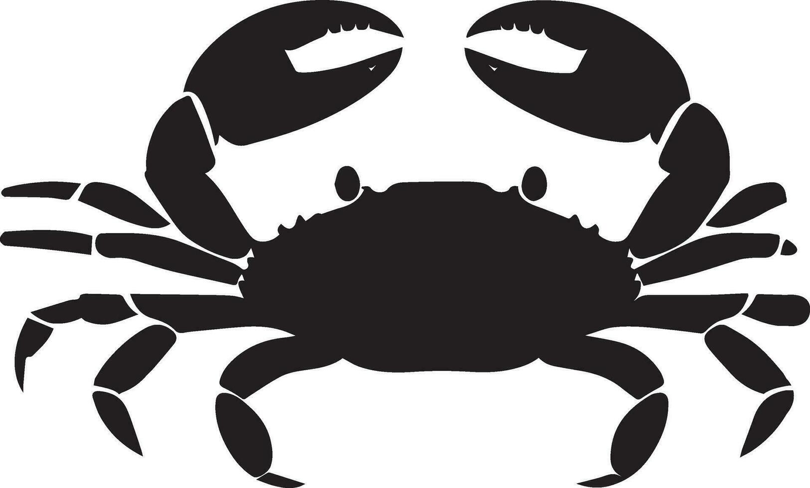 une Crabes vecteur silhouette