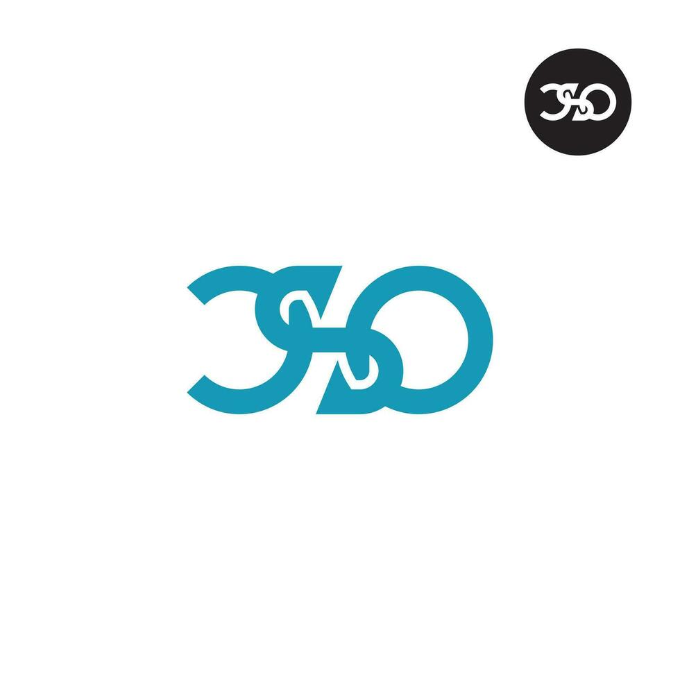 lettre OSC monogramme logo conception vecteur