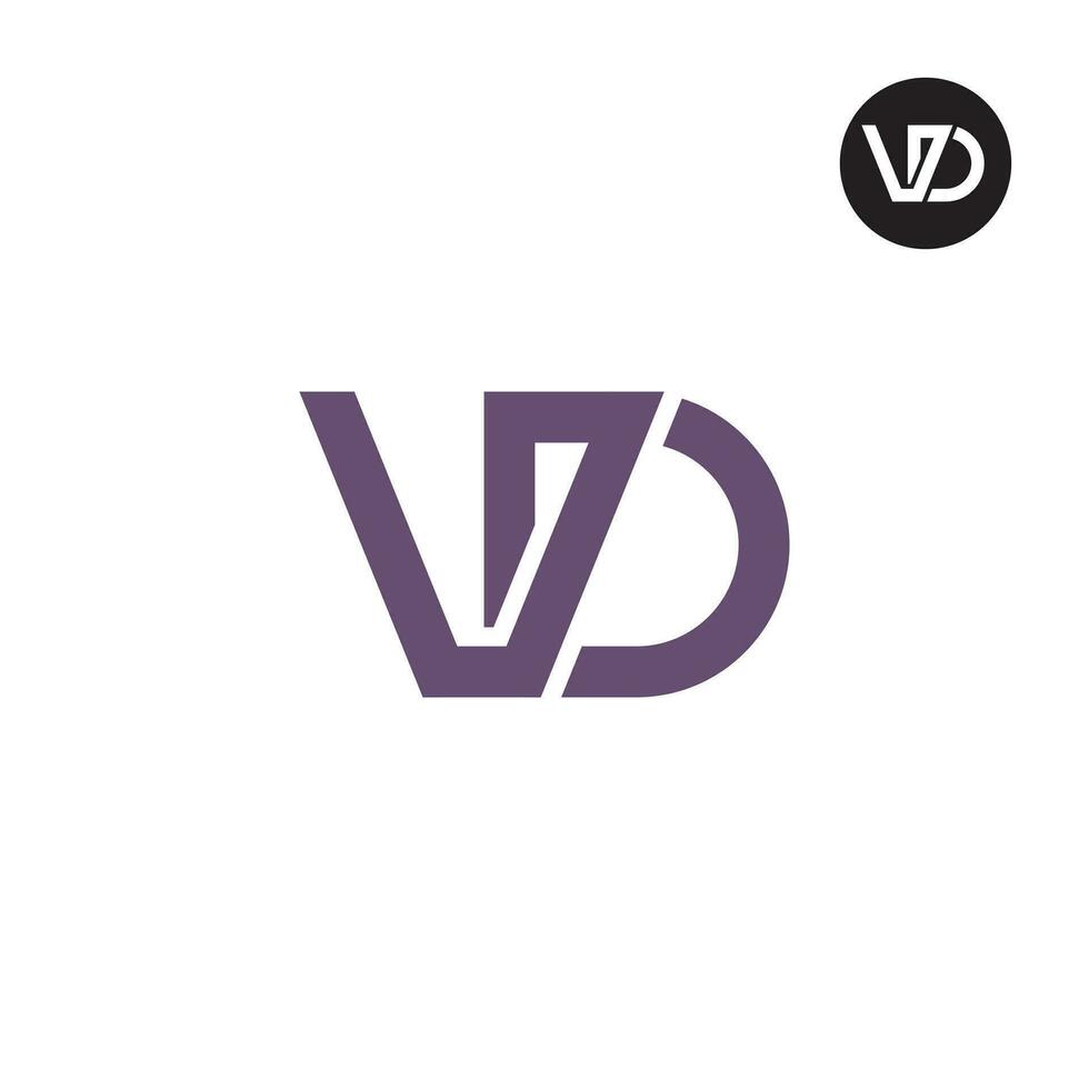 lettre vd monogramme logo conception vecteur