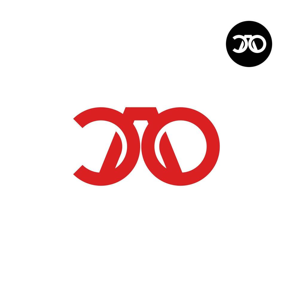 lettre cao monogramme logo conception vecteur