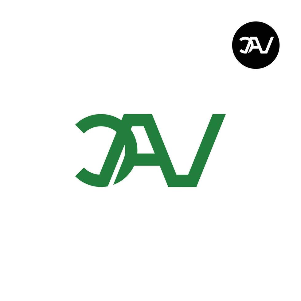 lettre cav monogramme logo conception vecteur