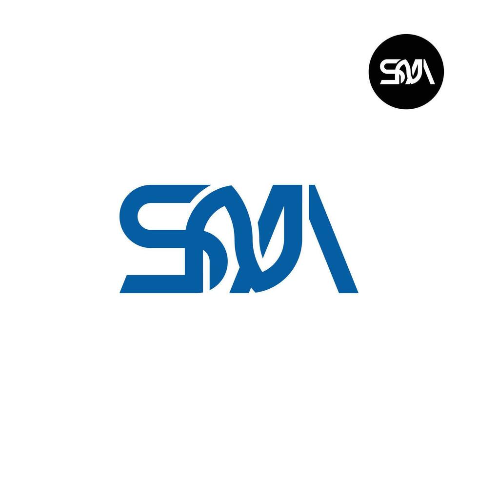 lettre sna monogramme logo conception vecteur