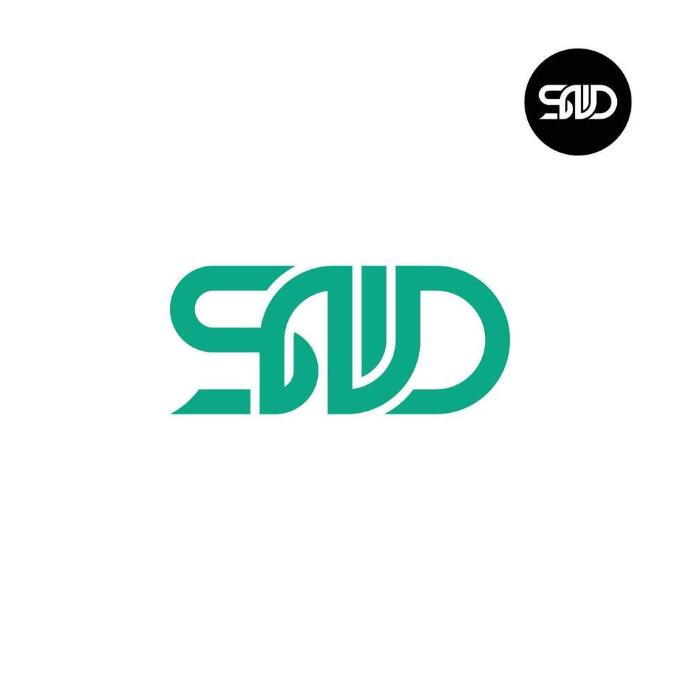 lettre snd monogramme logo conception vecteur