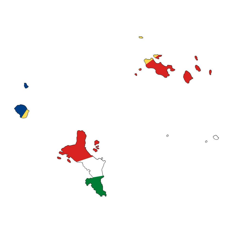 illustration simple du drapeau des seychelles pour le jour de l'indépendance ou les élections vecteur