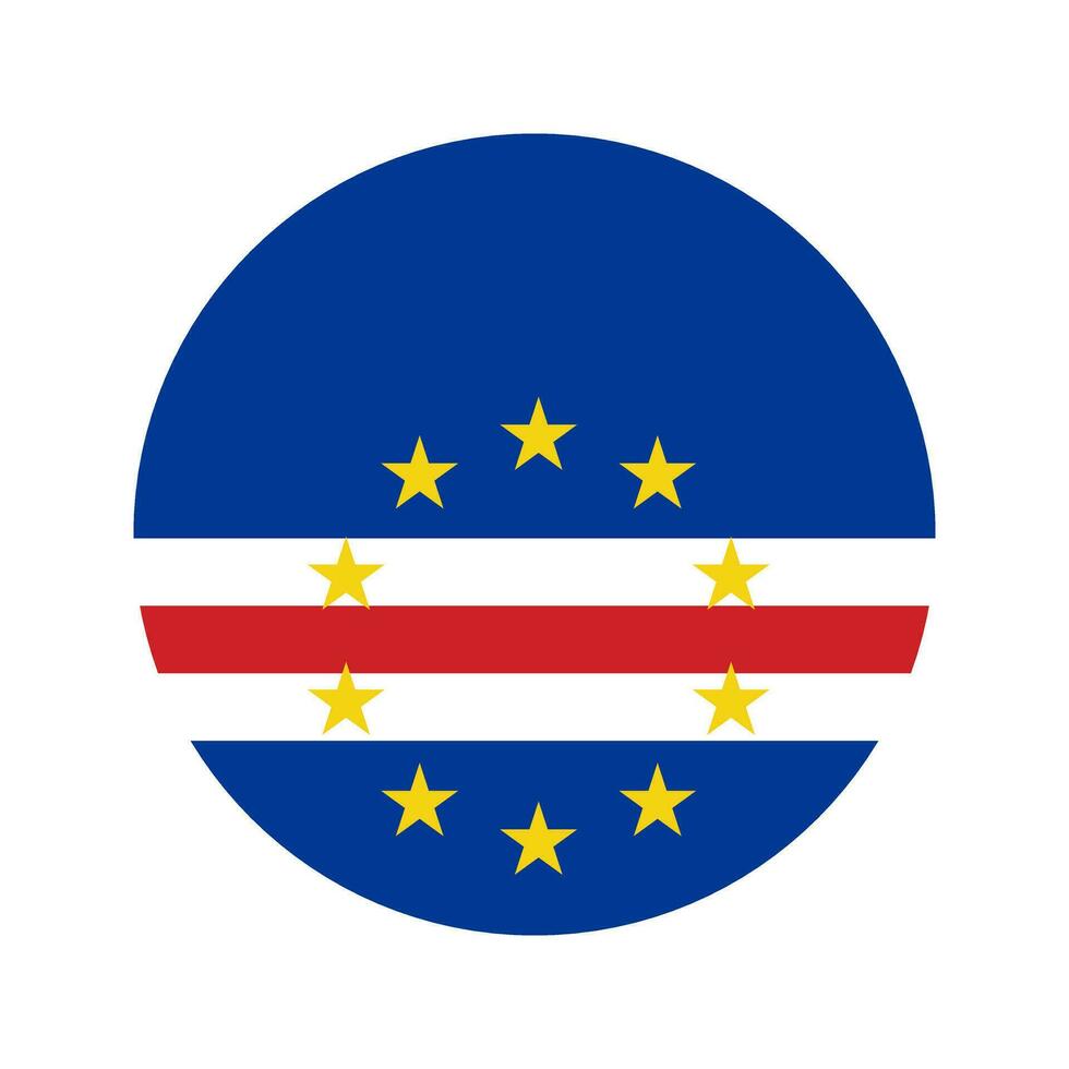 illustration simple du drapeau de cabo verde pour le jour de l'indépendance ou les élections vecteur