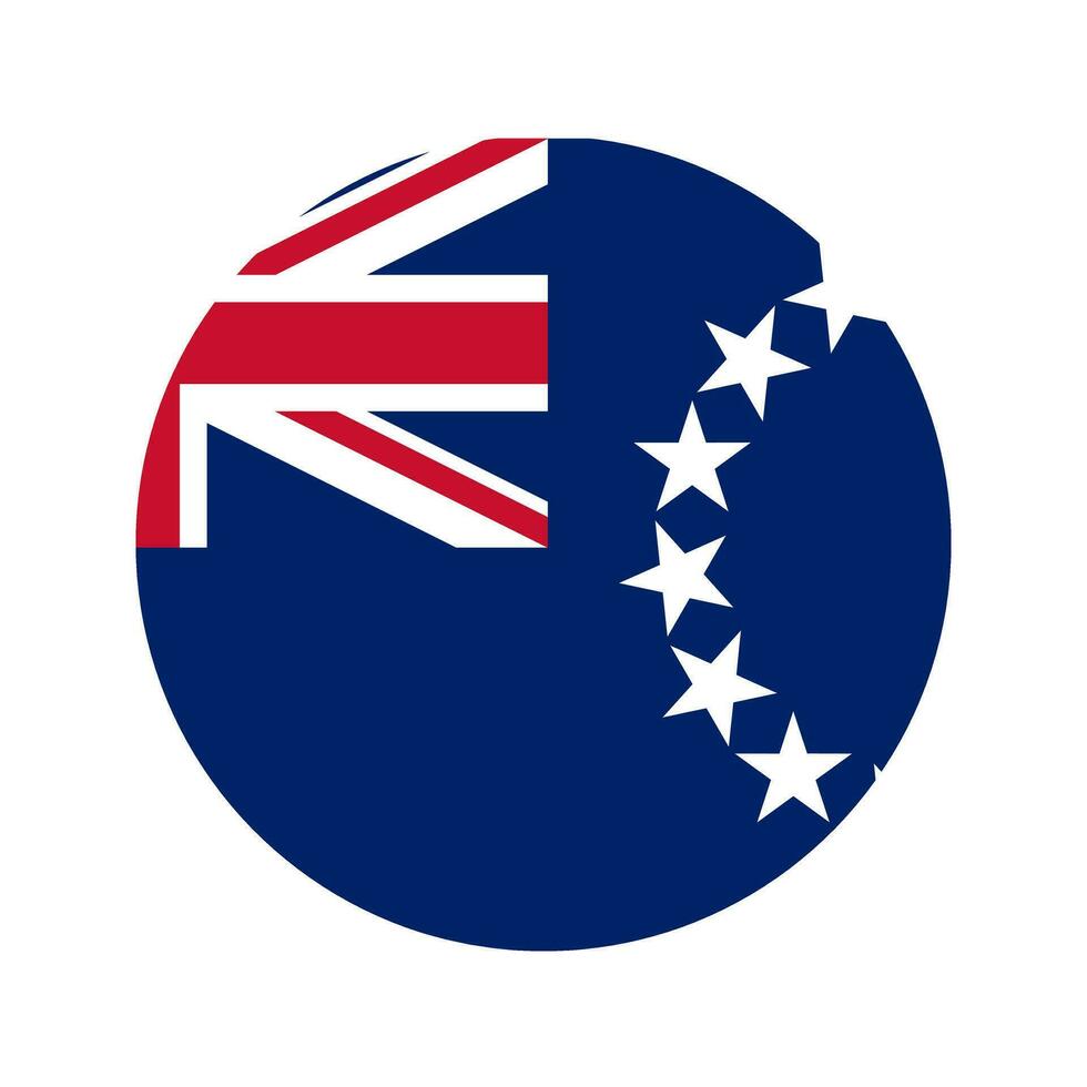 illustration simple du drapeau des îles cook pour le jour de l'indépendance ou les élections vecteur