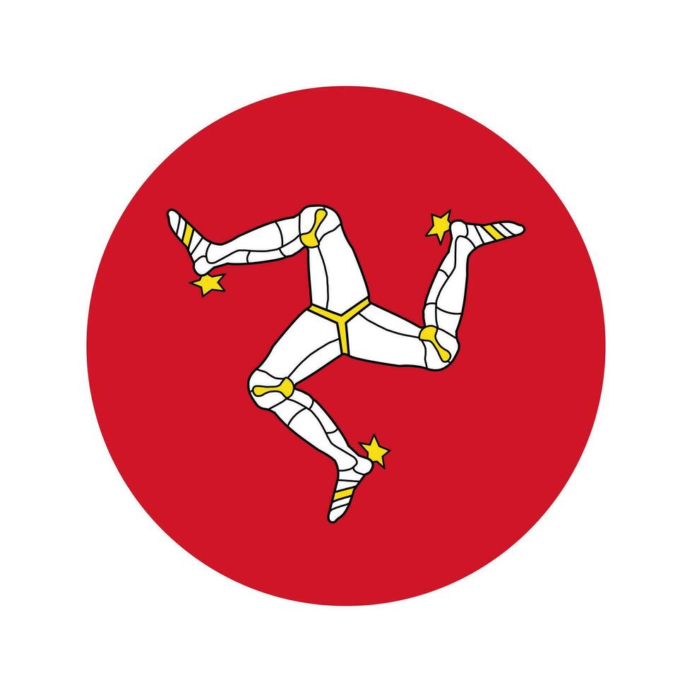 illustration simple du drapeau de lîle de mann pour le jour de lindépendance ou les élections vecteur
