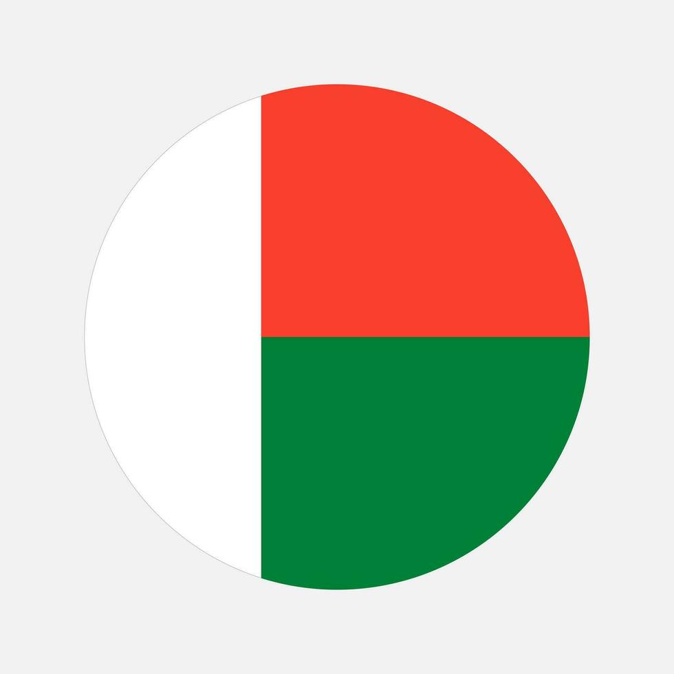 illustration simple du drapeau de madagascar pour le jour de l'indépendance ou les élections vecteur