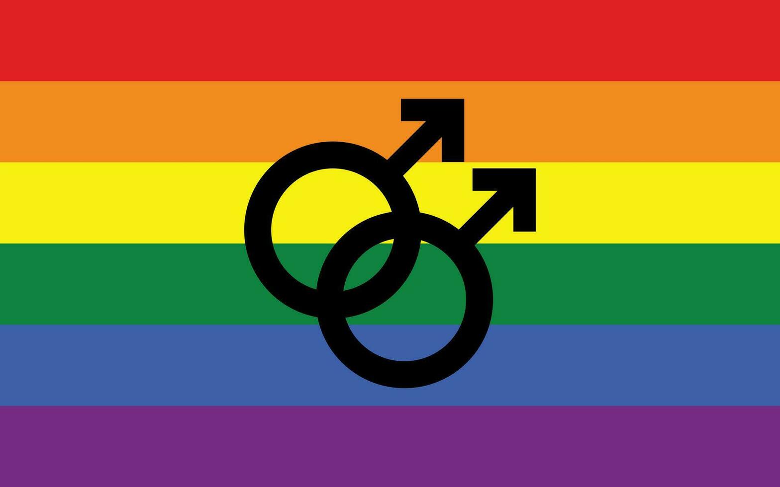 arc en ciel gay fierté drapeau sexuel identité fierté drapeau vecteur