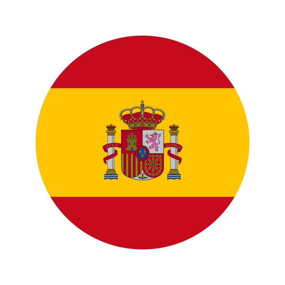 drapeau de l'espagne illustration simple pour le jour de l'indépendance ou l'élection vecteur