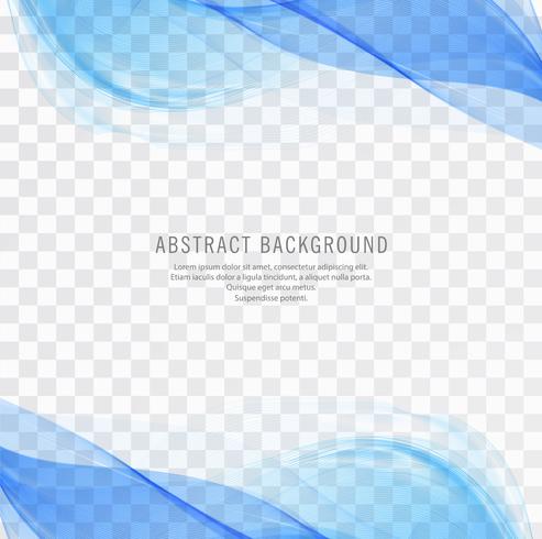 Illustration vectorielle transparent vague bleue moderne vecteur