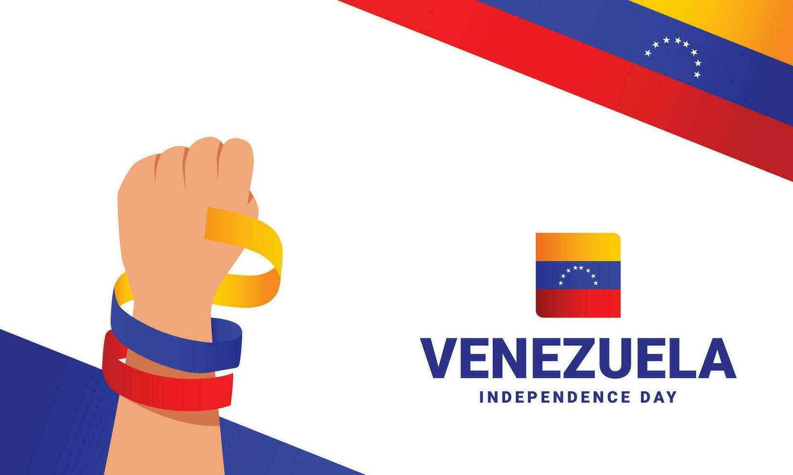 Venezuela indépendance journée un événement célébrer vecteur
