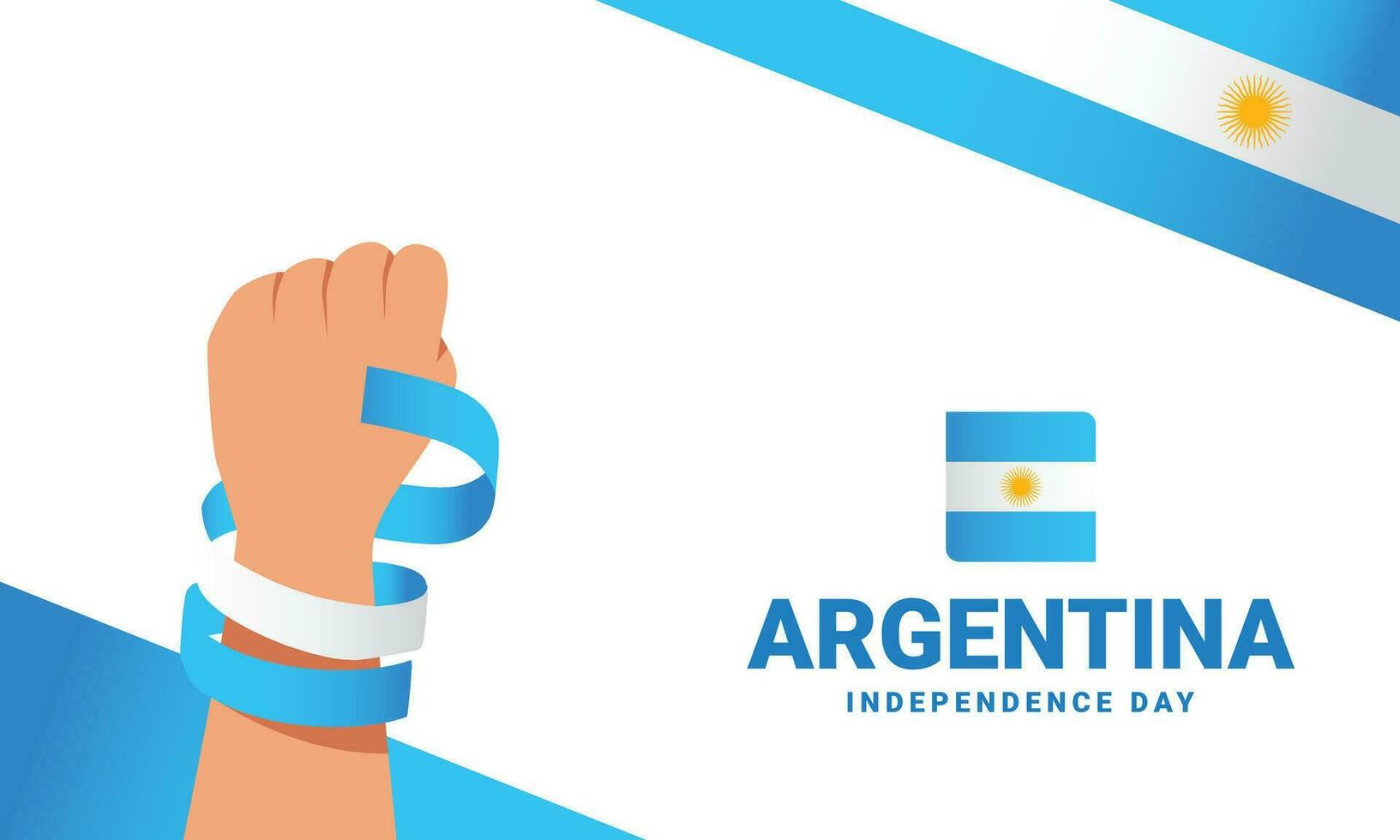 Argentine indépendance journée un événement célébrer vecteur