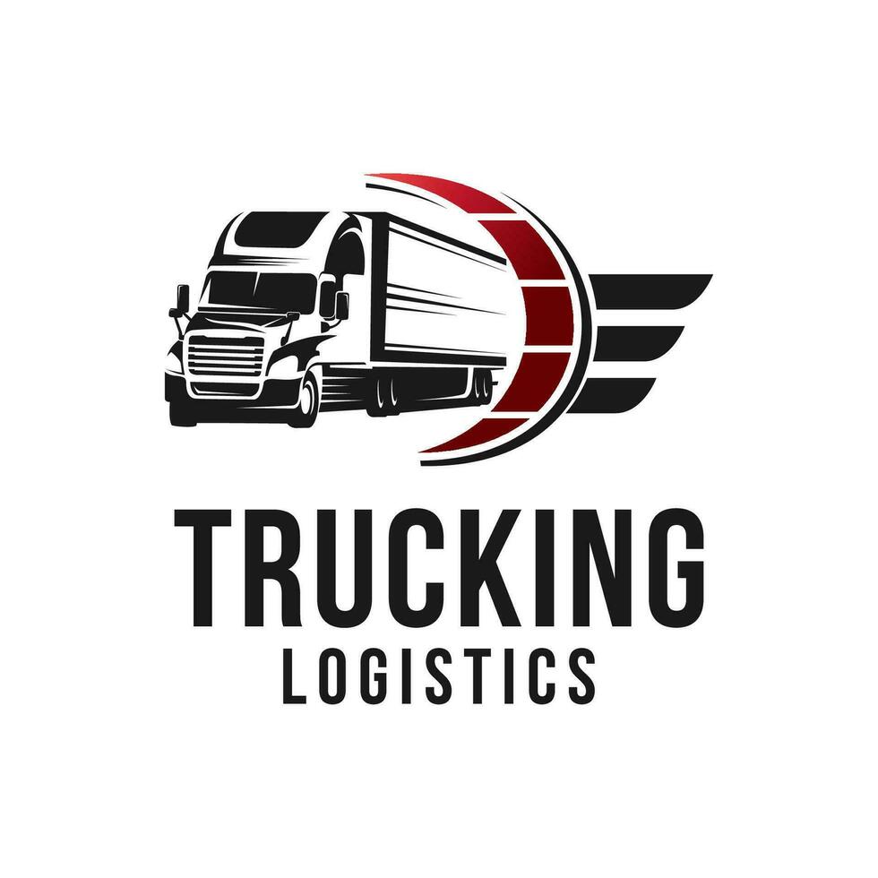 transport camionnage logistique logo vecteur