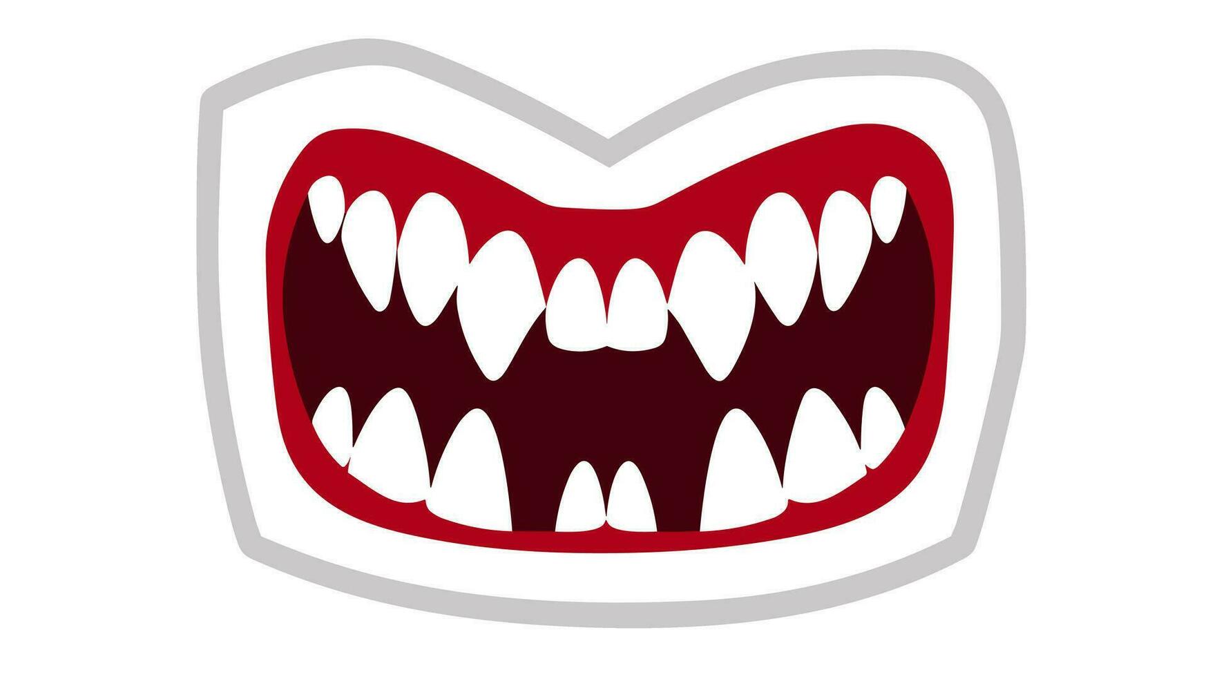 radiant sourit nourrir dentaire santé et confiance avec fort les dents vecteur