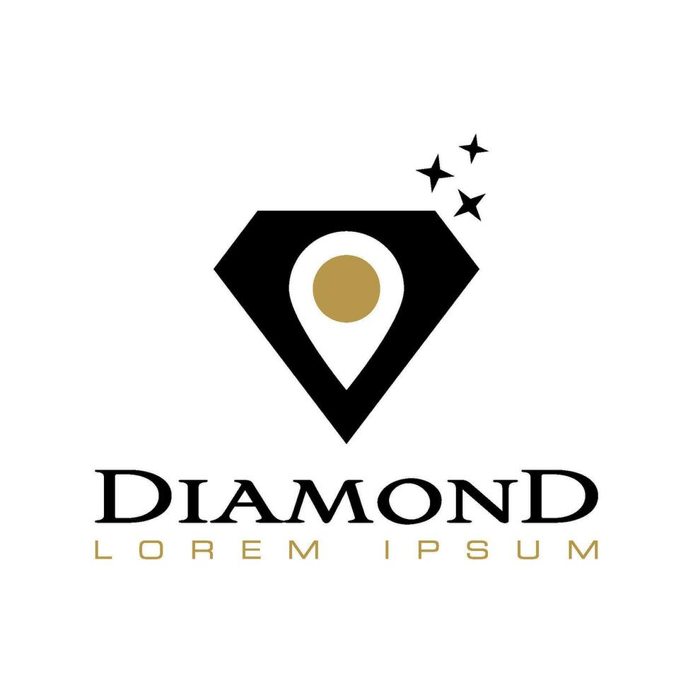 diamant vecteur logo modèle
