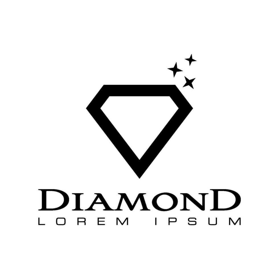 diamant vecteur logo modèle