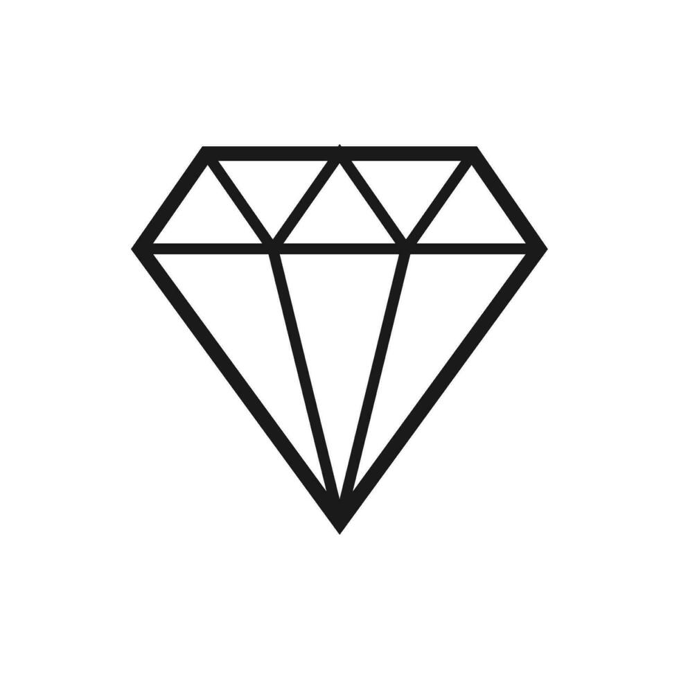 diamant icône pour la toile et graphique conception vecteur