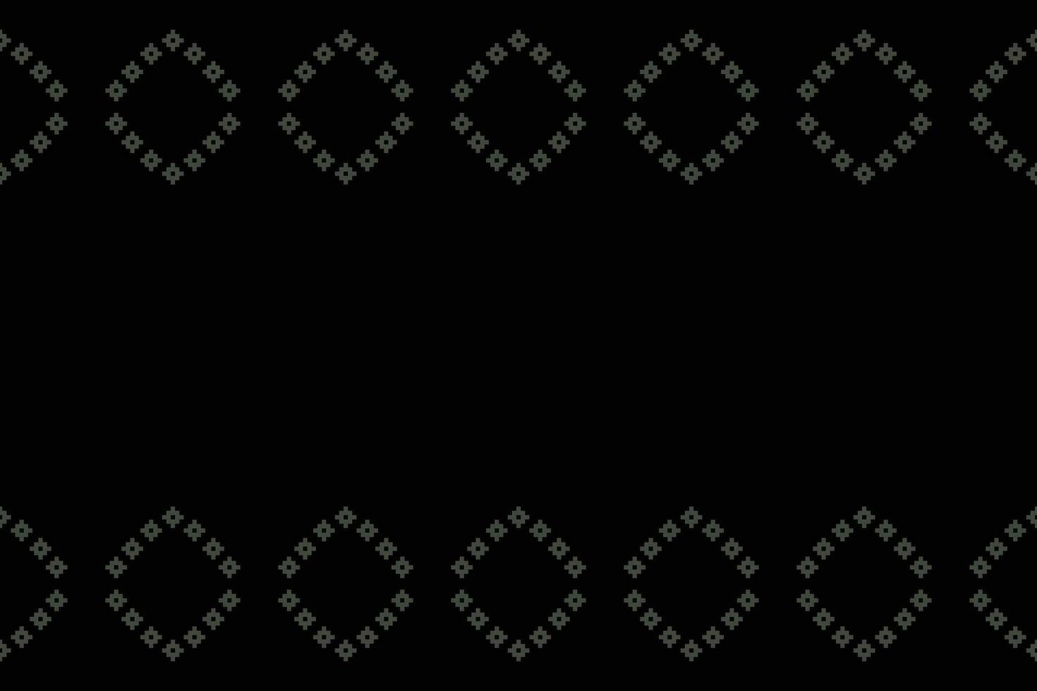 ethnique géométrique en tissu modèle traverser point.ikat broderie ethnique Oriental pixel modèle noir Contexte. abstrait, vecteur, illustration. texture, vêtements, cadre, décoration, motifs, soie fond d'écran. vecteur