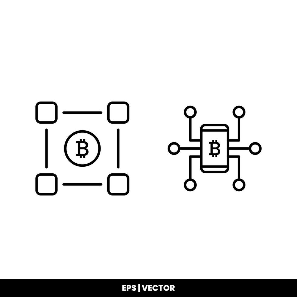 bitcoin icône Paiement symbole signe. crypto-monnaie logos. Facile vecteur. vecteur