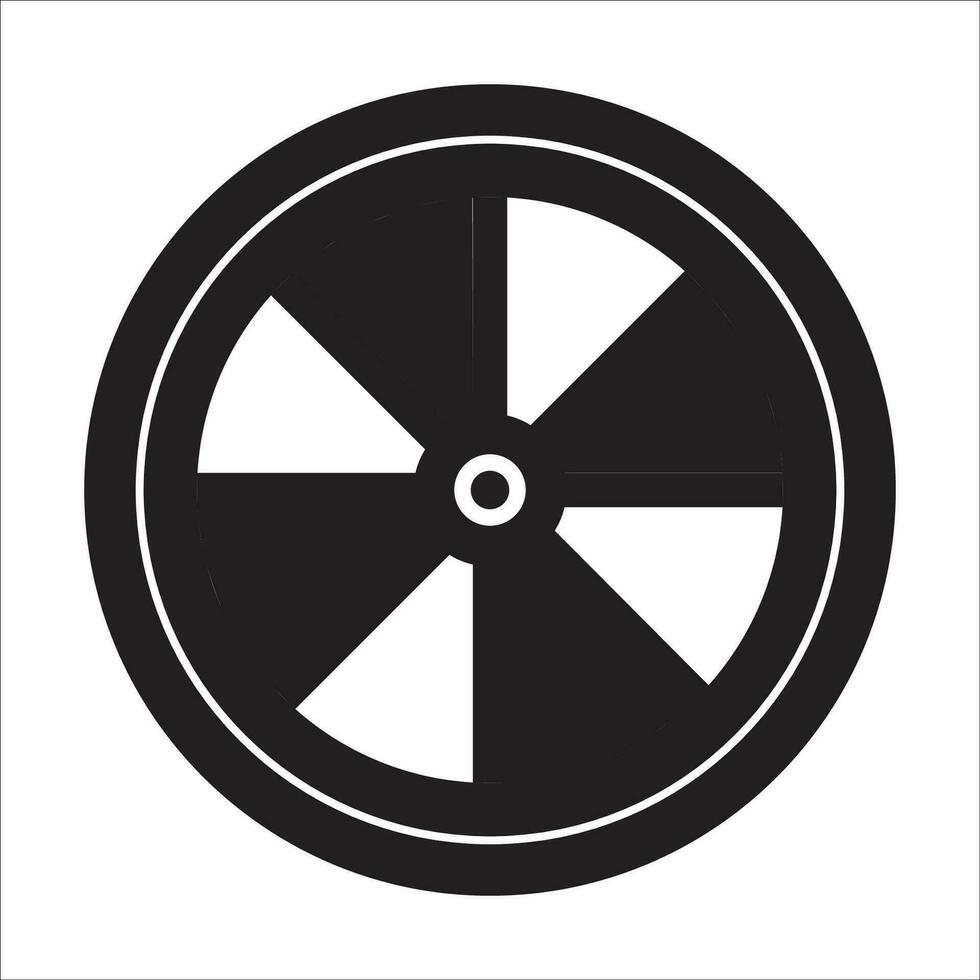 roue icône logo vecteur conception
