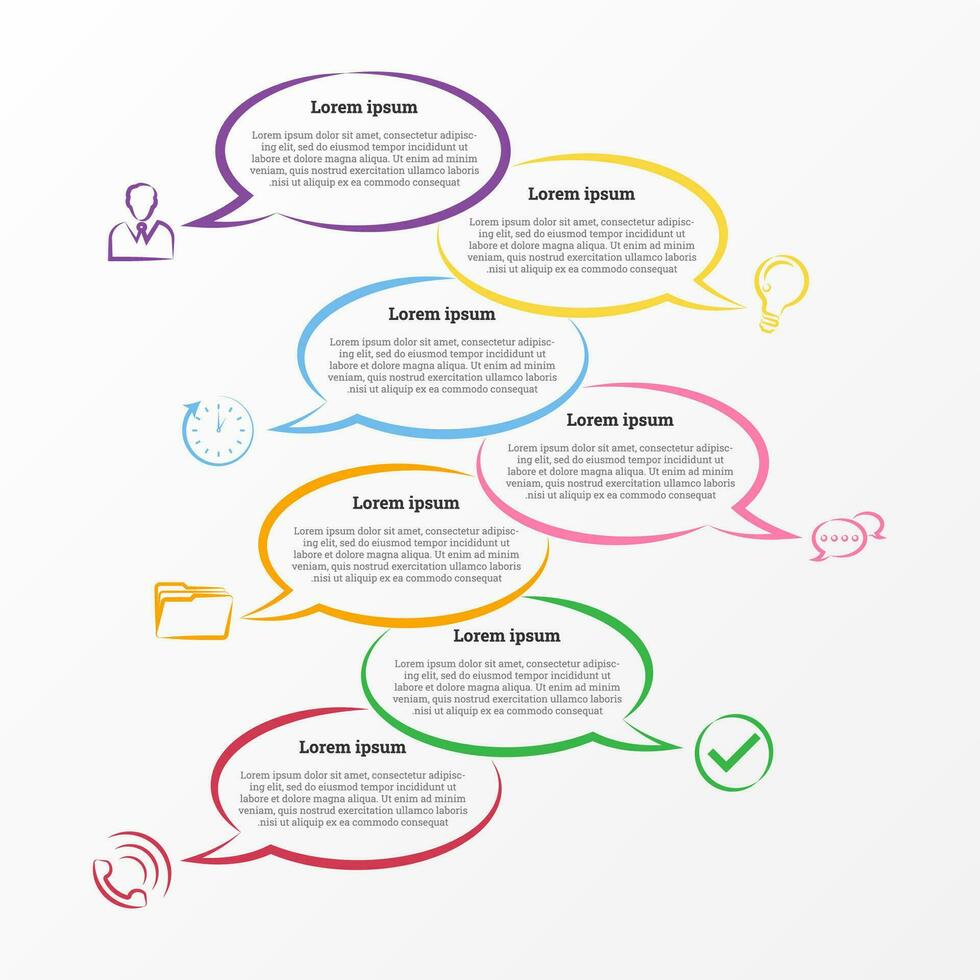 infographie cette rapports le détails de recrutement personnel dans le organisation, divisé dans sept les sujets. vecteur