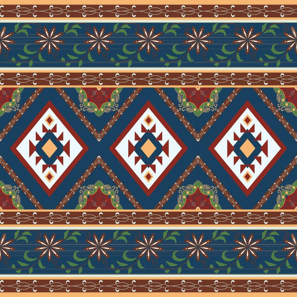 ethnique géométrie, sans couture motifs. aztèque sans couture modèle conception rideaux arrière-plans tapis fond d'écran Vêtements enveloppements batik tissus vecteur