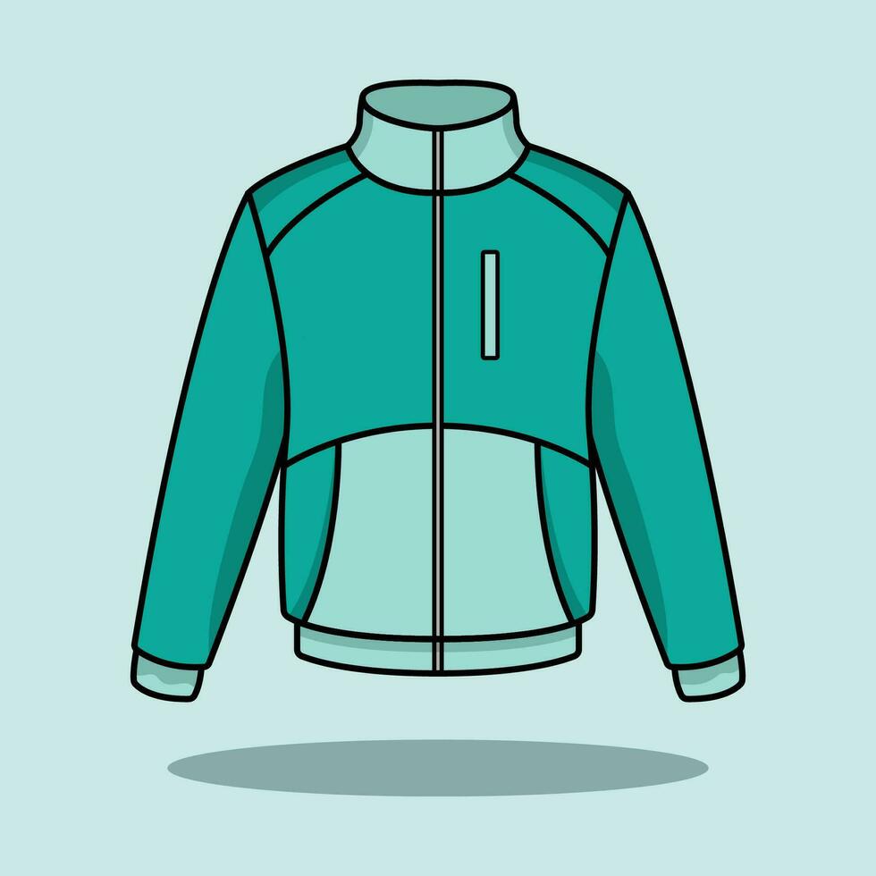 le illustration de vert sport veste vecteur