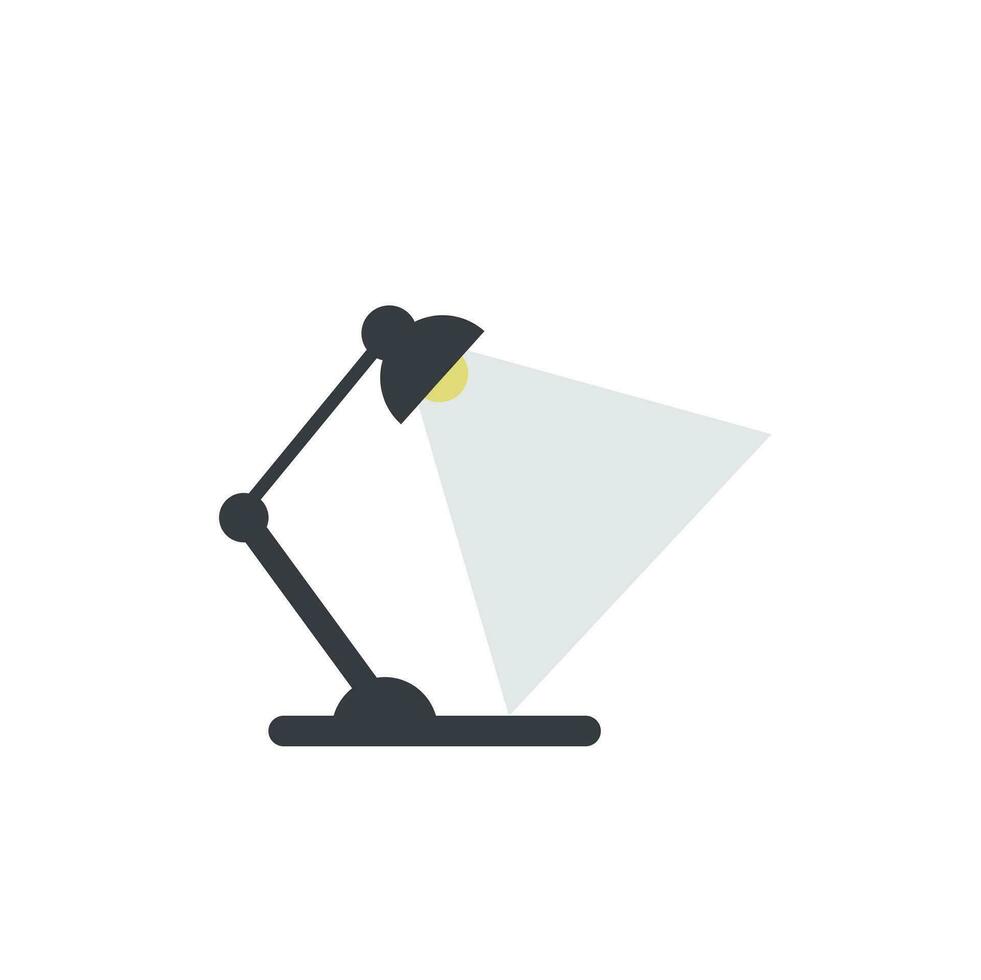 vecteur illustration de table lampe