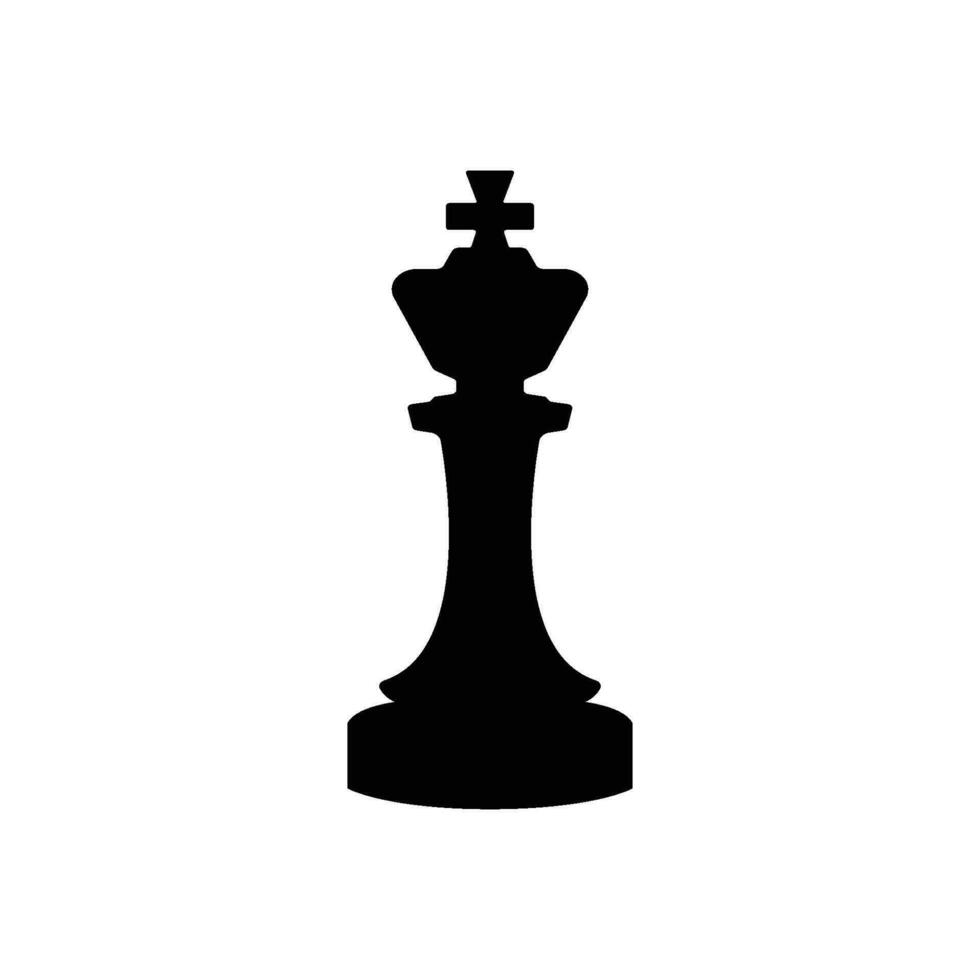 pièce de roi d'échecs vecteur