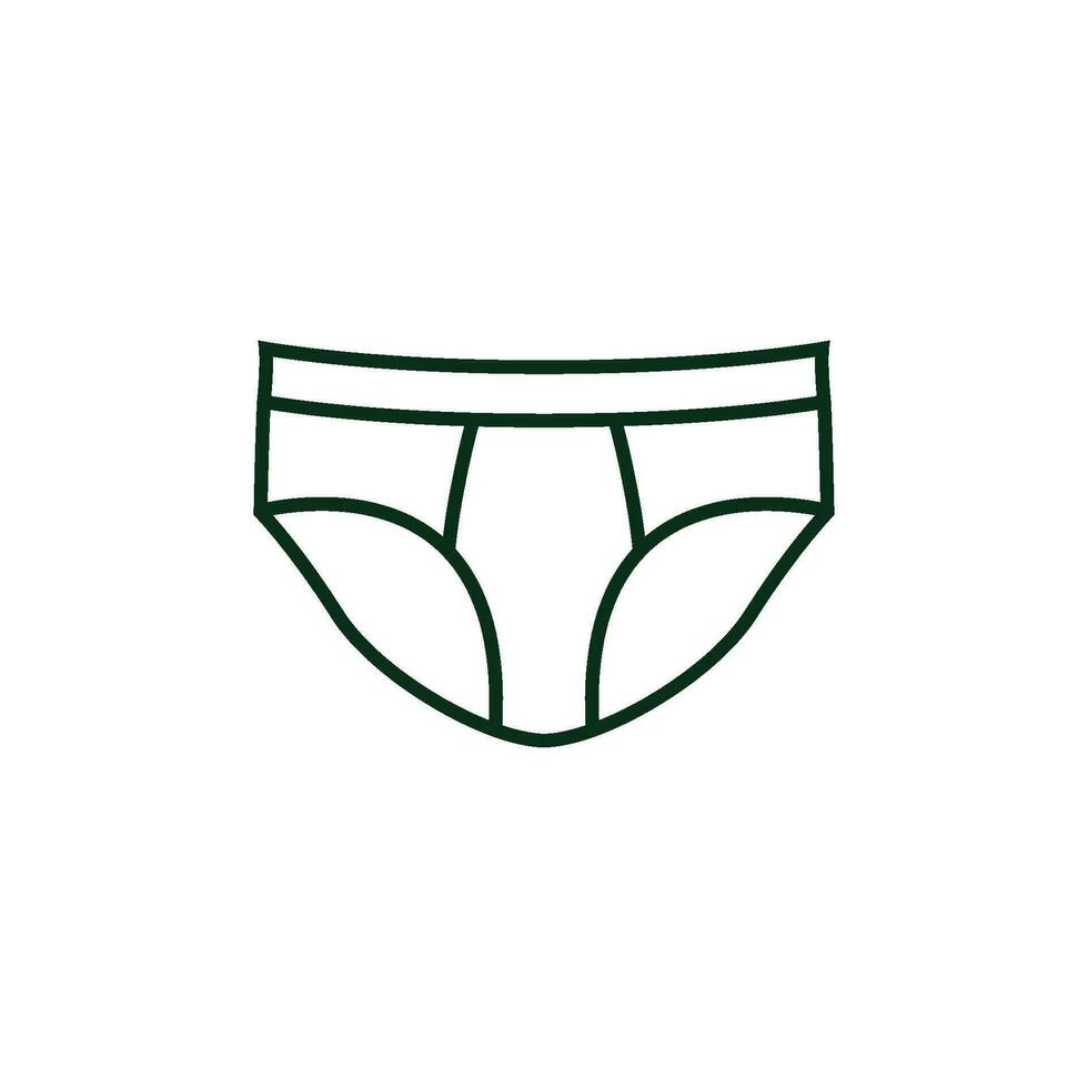 Hommes sous-vêtements icône vecteur