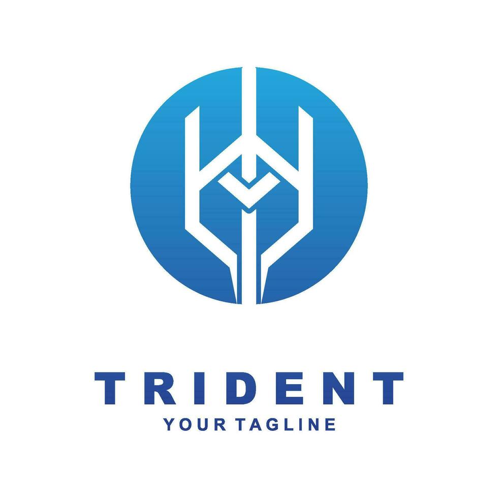 icône de vecteur de modèle de logo trident