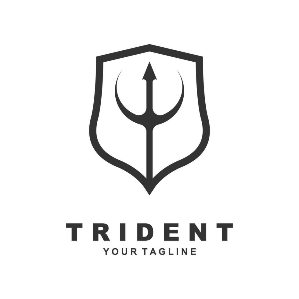 icône de vecteur de modèle de logo trident